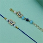 Set of Butterfly Shaped Evil Eye Rakhi