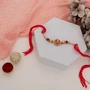 Divine Meenakari Ganesha Rakhi for Brother