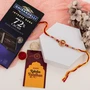 AD Ganesha Rakhi with Ghirardelli Chocolate Gift Box