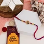 Shrinathji Designer Rakhi with Kaju Katli Gift Box