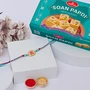 Om Rakhi with Soan Papdi