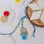 Tree of Life Evil Eye Rakhi with Premium Kaju Katli