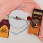 Radha Krishna Rakhi with Chocolate Gift Combo