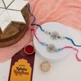 Designer Floral Rakhi with Sweet Gift Box