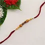 Maroon Beads Fancy Rakhi - For Finland