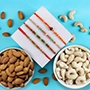 Stunning 4 Rakhis with Dry Fruits