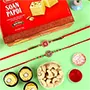 Set of 2 Rakhi with Sweet & Choco Dry Fruit - For Finland