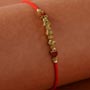 Rajasthani Style Golden Beads  Rakhi