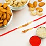 Bhaiya Bhabhi Pair of 2 Rakhis With Dryfruits