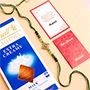 Alluring Single Rakhi with Lindt Excellence Chocolate