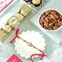 Enchanting Single Rakhi with Ferrero & Almond
