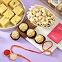 Thread Rakhi with Gourmet Hamper