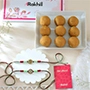 Set of 2 Rakhi with Besan Laddoo