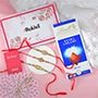 Set of 3 Stunning Rakhi with Lindt Extra Creamy Chocolate