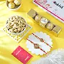 Set of 2 Punjabi Symbolic Rakhis with Cashew & Ferrero Rocher