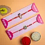 Set of Bal Hanuman & Metallic Rakhi