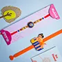 Set of Bal Hanuman & Floral Design Rakhi