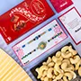 Set of Rakhi With Lindt Chocolate & Cashew