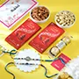 Set of Bhai Rakhi With Gourmet Hamper