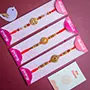 Set of 3 Floral Shaped Rakhi