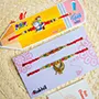 Set of 2 Bhai Rakhi with Kids Rakhi