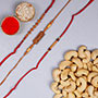 Three Amazing Rakhi Set with Dry Fruit