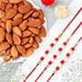 Pearl Rakhi Set of 3 with Almonds