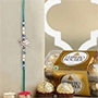 Mystic Harmony Peacock Rakhi N Ferrero Delight