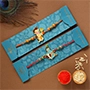 Bal Krishna And Bal Hanuman Rakhi Set