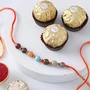 FNP Chakra Stone Rakhi With Ferrero Rocher 3 pcs