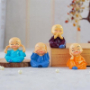 Cute Buddha Monk Figurines for Home Décor