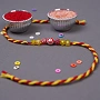 Red Evil Eye Thread Rakhi for Brother