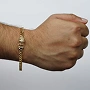Premium Gold-Toned Bracelet Rakhi for Brother with Roli Chawal