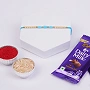 Elegant Festive Rakhi & Dairy Milk Gift Set