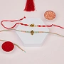 Divine Om Ganesha Rakhi Set with Roli Chawal