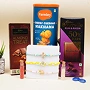 Premium Rakhi Healthy Snacks and Chocolate Hamper