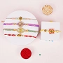 Festive Rakhi Combo Pack of 5 with Roli Chawal