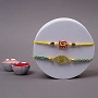 Traditional Shubh Kalash and Swastik Rakhi Combo