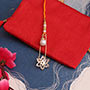 Floral Broach Lumba Rakhi
