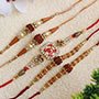Propitious alluring Rakhi set of 5