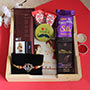 Adorable Rakhi & Chocolates Combo