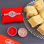 Mouthwatering Soan Papdi & Rakhi Combo