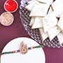 250gm Kaju Katli with Golden Rakhi