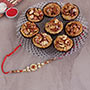 Aesthetic Kundan Rakhi with Badam Tart