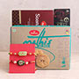 Sweet & Namkeen Kundan Rakhis Hamper