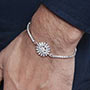 Floral Bracelet AD Rakhi