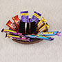 Two Pearl Rakhis with Chocolates