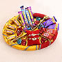 Golden Rakhis Chocolate Hamper