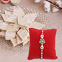 Meenakari Designer Rakhi with Sweets