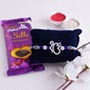 Ek Onkar Stone Rakhi with Silk Chocolates